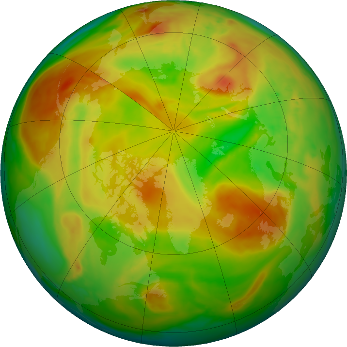 Arctic ozone map for 05 June 2024